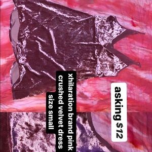 target pink velvet dress